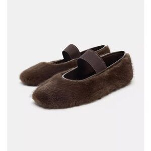 Chic Brown Fur Women's Loafers